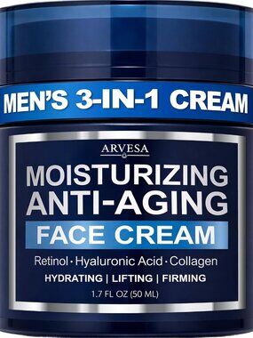 Mens Face Moisturizer Cream Anti Aging & Wrinkle Repair After Shave Lotion